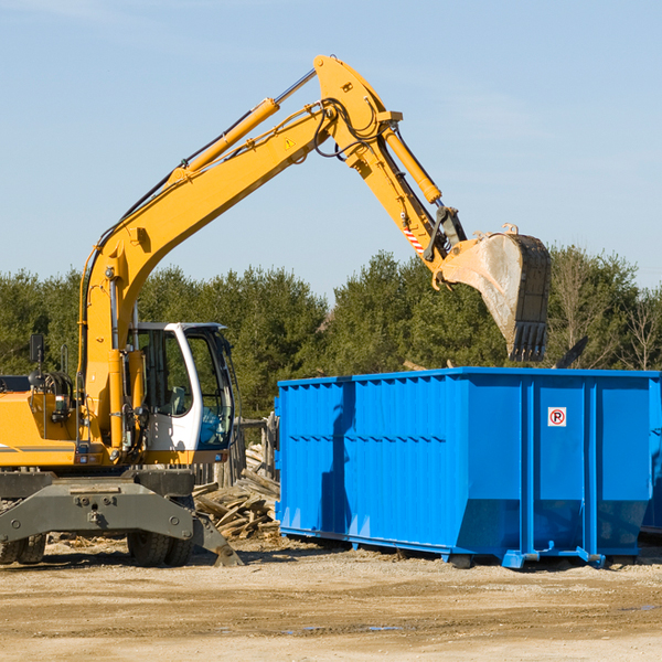 what are the rental fees for a residential dumpster in Parcoal